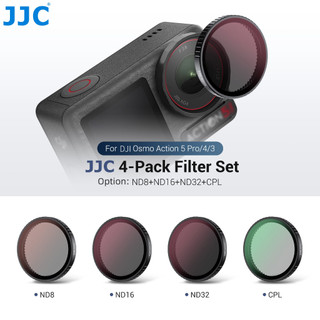  JJC ND CPL Filter 1 2 Bộ lọc sương mù đen cho DJI Osmo Action 5 Pro Action 4  Action 3 Mật độ trung tính Bộ lọc khuếch tán màu đen ND8 ND16 ND32 ND64 Phụ kiện máy ảnh 