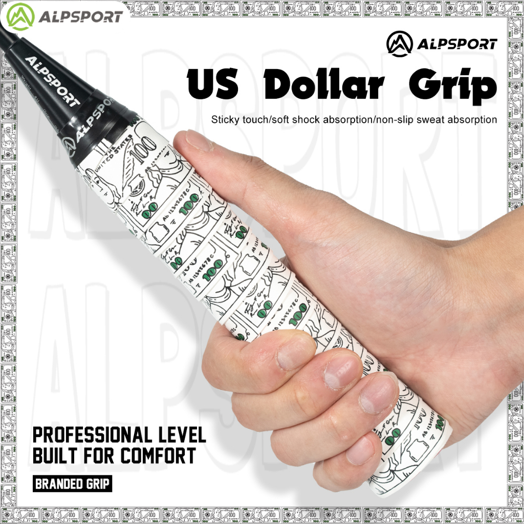 ALPSPORT USD YHSJ Sữa Tay Keo PRO Pickleball Vợt Grip Tape Vợt Cầu Lông Chống Trượt Băng Hấp Thụ Mồ 