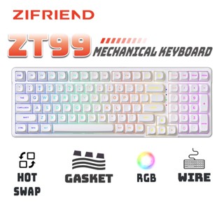 ZIFRIEND ZT99 Bàn phím cơ Bàn phím chơi game dây nóng RGB