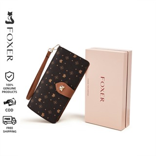 Ví dây kéo dài nữ FOXER phong cách bền bỉ phù hợp để tặng quà