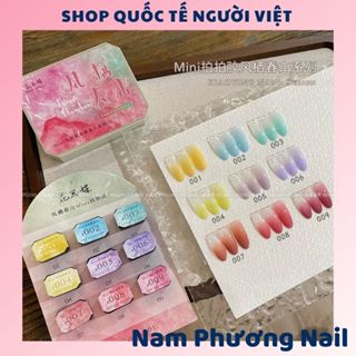 Set gel đặc dặm ombre 9 màu tone dễ thương trang trí móng 🌸 Nam Phương Nail 🌸
