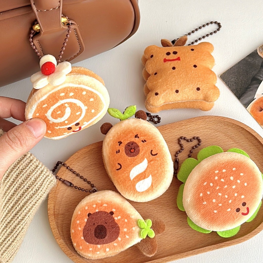 Móc khóa mặt dây chuyền trang trí bánh quy Jellycat