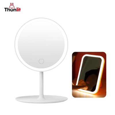 Đèn gương mỹ phẩm Thunlit LED có thể sạc lại 3 màu để bàn Vanity Đèn gương trang điểm