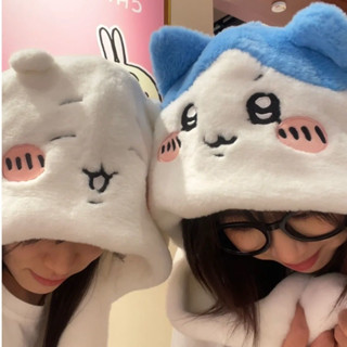 Jiyi Nhỏ Tám Khăn Có Mũ Găng Tay Một Mông Sang Trọng Tai Lớn Mũ Trùm Đầu Mũ Trùm Đầu Mùa Đông Ba Mảnh Bộ Cưỡi Chống Đông Cặp Đôi Bạn Gái Phong Cách