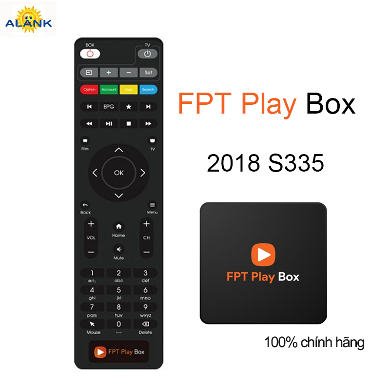 Alank— Hàng chuẩn100% Remote Điều Khiển Thay Thế Cho tivi FPT Play Box 2018 S335