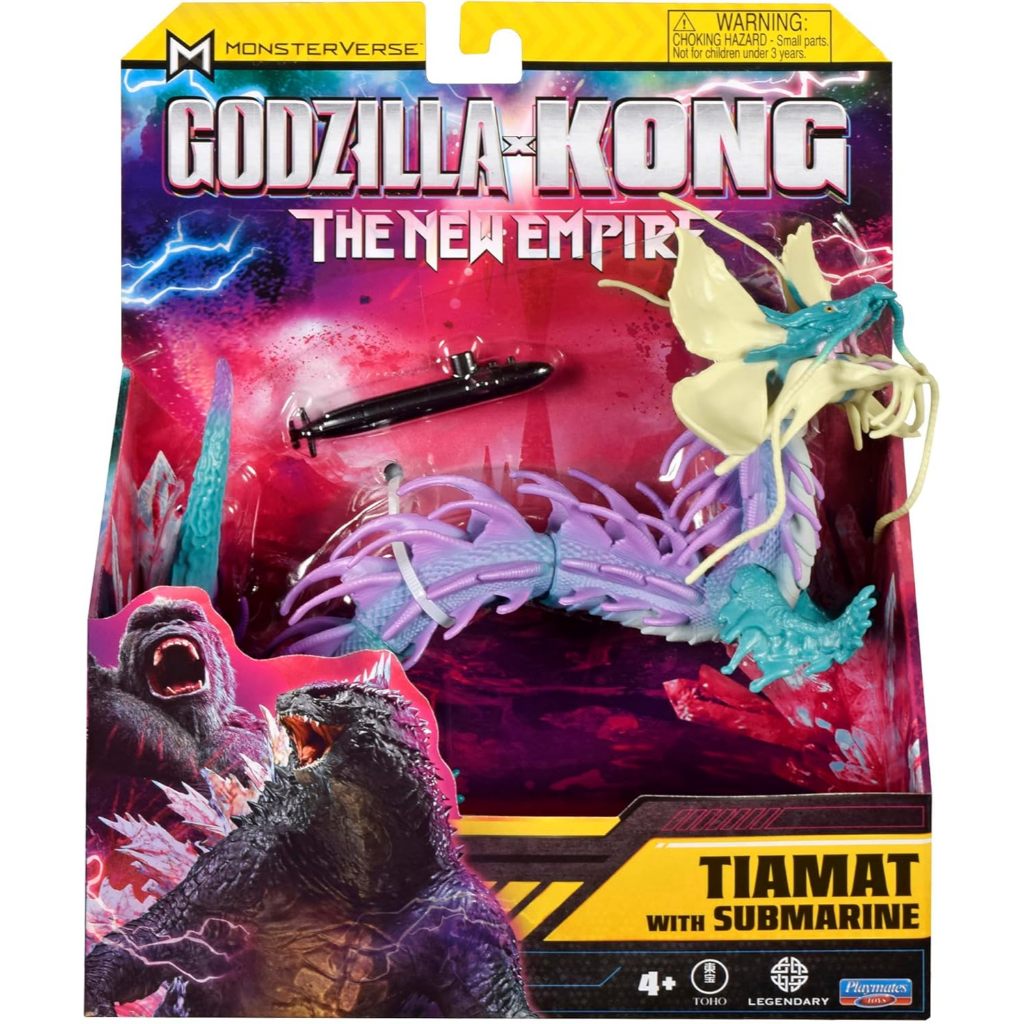Godzilla x Kong: The New Empire 15cm Tiamat Hình kèm phụ kiện tàu ngầm