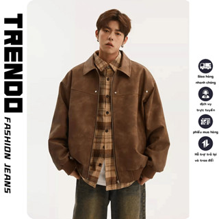 Áo Khoác Da Nam áo khoác Varsity Bomber phi công màu trơn cao cấp mát mẻ phong cách Áo khoác nam cổ điển mùa thu mùa đông thời trang Hàn Quốc xe mấy năm