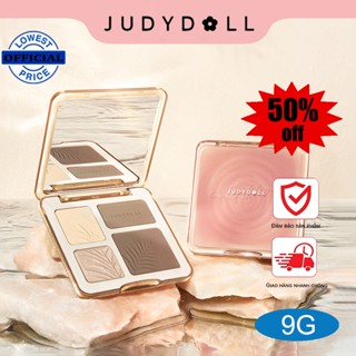bảng khối judydoll Highlight & Contour Palette Face-Bảng phấn bắt sáng và tạo khối Tự nhiên Lâu trôi Chống nước 9g