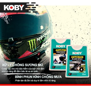  KOBY Xịt Chống Mờ Mũ Bảo Hiểm - Chống Mưa Kính Ô Tô Xe Máy | Khử Sương Mù Toàn Thân | Màng Chống Nước 360° | Hiệu Ứng 2s - Dùng Cho Kính mũ bảo hiểm Kính Sau Gương Chiếu Hậu 