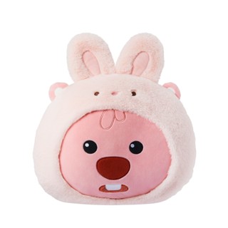 Miniso Zanmang Loopy Bộ sưu tập trang phục-Changing Head-Shape Gối 14 Inch Sang trọng Thỏ dễ thương & Gấu trúc Thú nhồi bông sang trọng Đồ chơi Búp bê Quà tặng lễ hội
