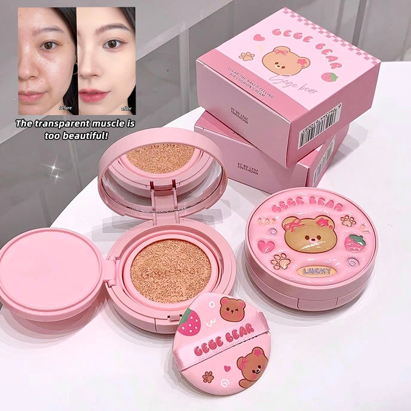 Gege bear ❈ BB ❈ ❈ ❈ ❈ Face BB Cream Air Cushion Chống thấm nước Gege Bear Air Cushion Foundation