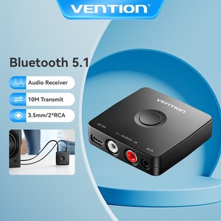  Vention Bluetooth 5.1 Bộ thu âm thanh chất lượng cao 2RCA 3.5mm AUX Bộ thu âm thanh Bluetooth Bộ chuyển đổi không dây cho PC TV Bộ khuếch đại loa 