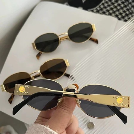 🍥jellycuty🍥Kính râm cổ điển kính hip-hop cá tính dành cho nam / nữ kính râm mô hình khung nhỏ thời trang | BigBuy360 - bigbuy360.vn