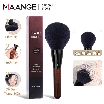 Cọ phấn phủ lớn MAANGE cọ makeup mặt có lông mịn và tay cầm bằng gỗ 52100