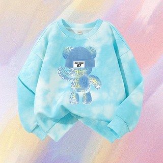 W.G.Q Quần áo tie-dyed bé trai /bé gái, Đồ thể thao phong cách mới mùa xuân, Thời trang có in
