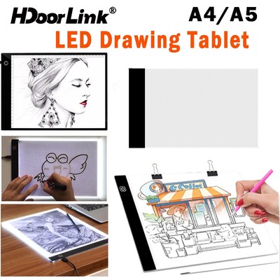 Bảng sao chép vẽ LED HdoorLink cho đồ chơi trẻ em A4 / A5 Đồ họa kỹ thuật số Máy tính bảng Truy tìm Sao chép Pad