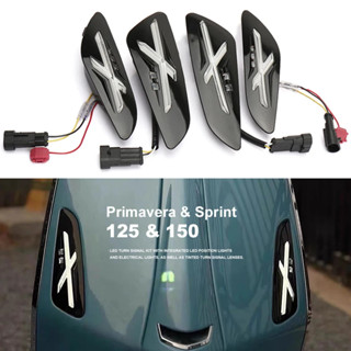 Đèn LED báo rẽ xe máy Đèn báo màu đen / Chrome Flasher cho Vespa Sprint 125 Sprint 150 PRIMAVERA 150 PRIMAVERA 125