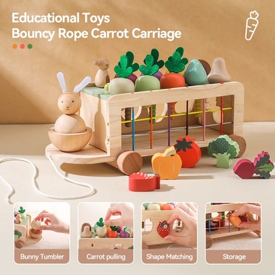 Đồ chơi Montessori Trẻ mới biết đi Đồ chơi giáo dục bằng gỗ cho bé trai bé gái, Phân loại hình dạng & Phù hợp với đồ chơi kỹ năng vận động tinh, Quà tặng sinh nhật cho trẻ em