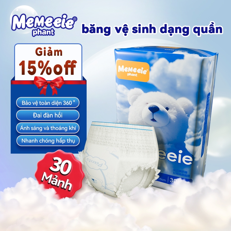 30 Miếng Băng Vệ Sinh Dạng Quần Siêu Thấm Hút , mềm mại, thấm hút, thoải mái và tiện lợi