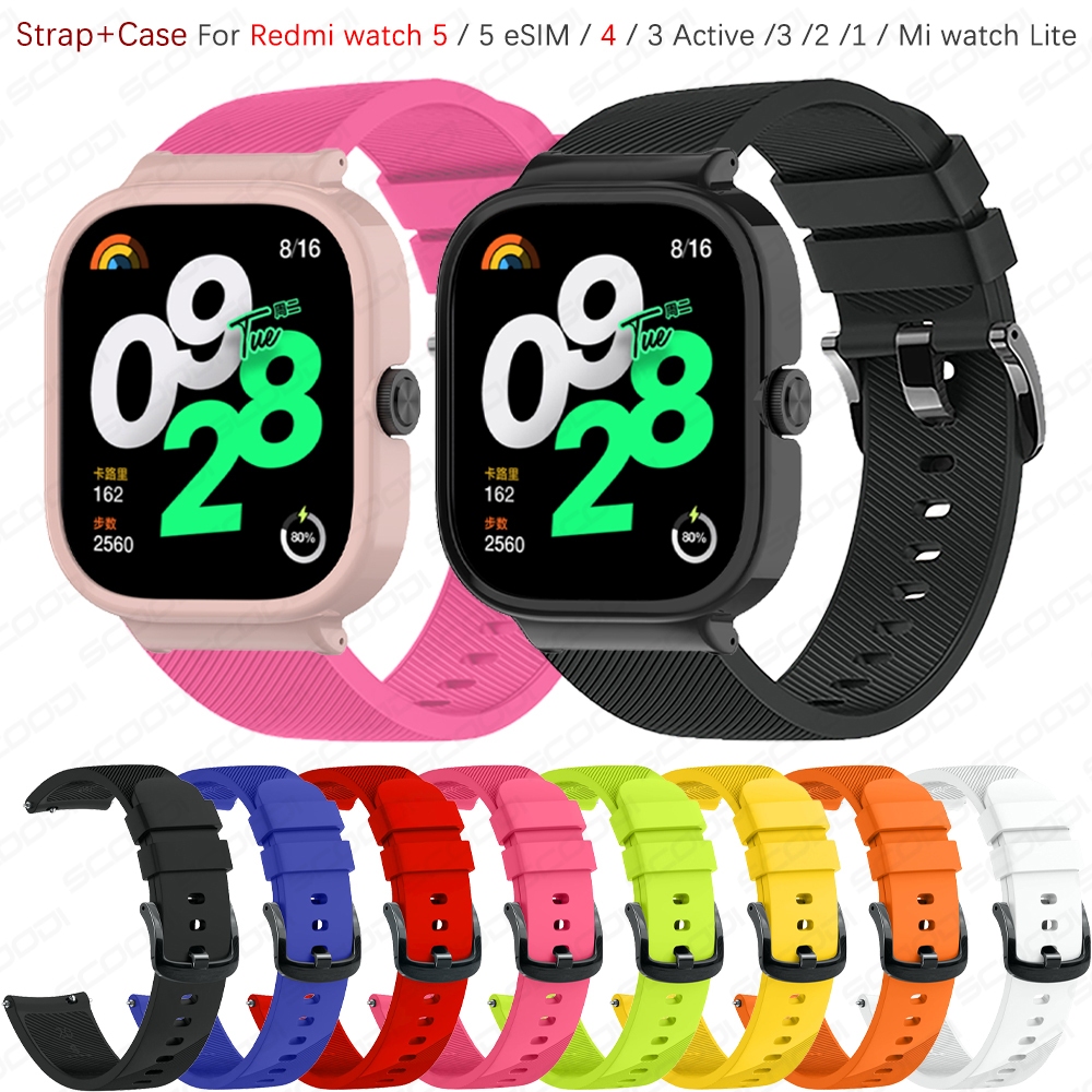 Dây đeo + Vỏ cho Redmi watch 5 / 5 eSIM / 4 / 3 Active / 3 / 2 / 1 / Mi watch Lite Watchband Vòng đe