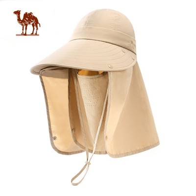 Mũ chống nắng toàn mặt CAMEL CROWN  dành cho nữ, Mũ xô có thể tháo rời Bảo hiểm toàn diện