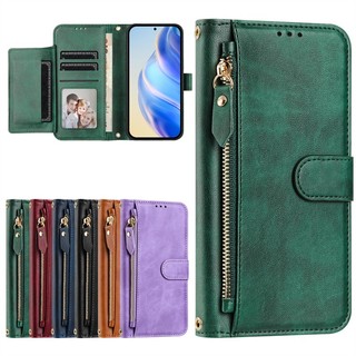  Ốp Lật Cho Tecno Pova 4 5 6 Pro Neo 2 3 4G 5G Ví Da Mờ Bao Khe Cắm Thẻ Túi Đựng Dây Kéo Vỏ 