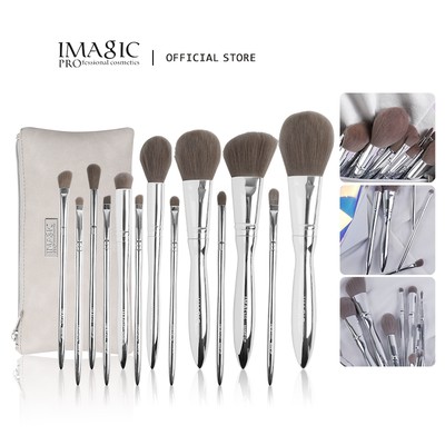 IMAGIC Bộ 13 cọ trang điểm đánh phấn mắt chuyên nghiệp kẻ viền môi đánh phấn má hồng 215g