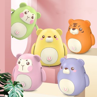 Đồ chơi điện xoay từ tính, Lợn con khỉ nhỏ dễ thương hình con hổ nhỏ dễ thương, mang đồ chơi vui vẻ cho trẻ em