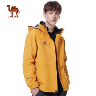 Áo khoác nam ba trong một CAMEL CROWN  có thể tháo rời, chống thấm nước và chống gió, bộ đồ ngoài trời.