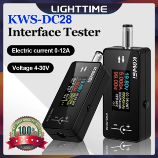 Máy kiểm tra giao diện KWS-DC28 4-30V 12A Máy kiểm tra dòng điện áp Vôn kế kỹ thuật số Ampe kế kỹ thuật số Máy đo công suất màn hình màu TFT 0,96 Inch