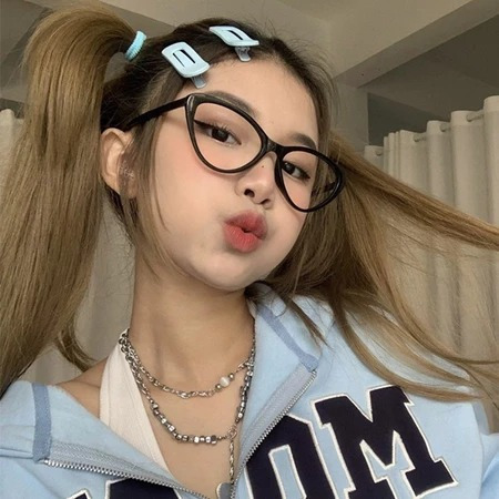 🍥jellycuty🍥 👓Kính thời trang nữ mắt mèo chống ánh sáng xanh và tia UV - Phong cách Hàn Quốc - Kính checkin, du lịch, selfi | BigBuy360 - bigbuy360.vn