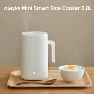 Tuyệt VỜI Olayks Nồi cơm điện nhỏ 0.8L Gốm men Lót Nồi điện OLK-05-01A Nồi nấu điện Mini Ký túc xá gia đình nồi hầm nấu ăn