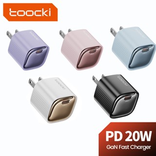Toocki 20W GaN USB C Sạc QC 3.0 PD Bộ Sạc Loại C Nhanh Cho Xiaomi Samsung Loại C Sạc Điện Thoại Mini