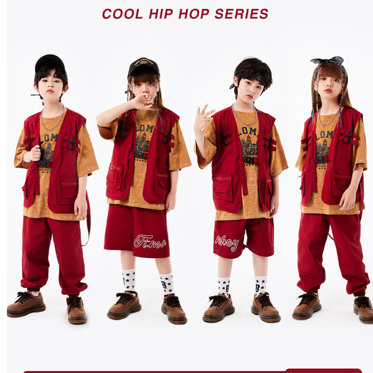 3-14 Tuổi Áo Hiphop Bé Gái Đồ Nhảy Cho Bé Gái Quần Hiphop Bé Gái Đồ Nhảy Hiphop Cho Bé Gái Đồ Hip Ho