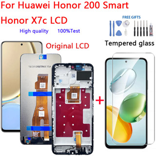 Màn hình LCD cho Honor 200 Smart, Honor X7c Màn hình cảm ứng Màn hình LCD bên trong có khung