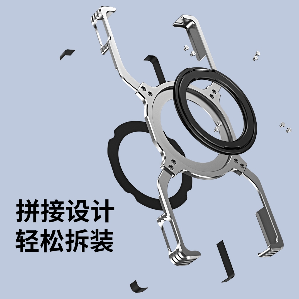 Nubia Redmagic 10pro / 9S PRO + Khung kim loại Vỏ điện thoại Giá đỡ từ tính Vỏ bảo vệ kiểu Mecha Chống sốc Tản nhiệt Thích hợp cho Redmagic | BigBuy360 - bigbuy360.vn