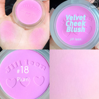 Jill LEEN Blush Matte Chống Thấm Nước Blush Tím Làm Sáng Tinh Tế Độ Bóng Cao