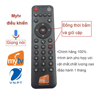 Điều khiển Remote MYTV VNPT BOX Android TiVi (bạn có thể học TV - điều khiển giọng nói - chính hãng)