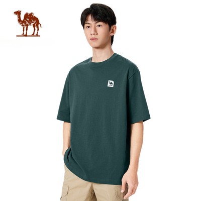 Áo thun nam CAMEL CROWN  Áo thun ngắn tay co giãn thoáng khí mát mẻ cho nam