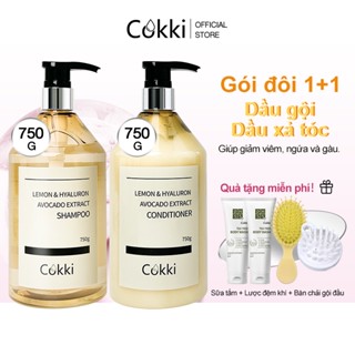 1500ML! Cokki Chanh Dầu xả chống gàu +Tẩy tế bào chết Dầu Gội Chống Gàu,Mạnh mẽ khử vụn, giải quyết phiền não vụn da đầu!