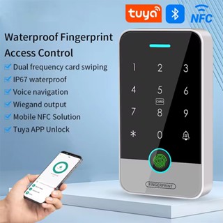 Hệ thống cửa điều khiển truy cập IP67 Tuya RFID 13.56Mhz NFC Bàn phím vân tay Bluetooth hoạt động với Cổng Wifi M1 Mở khóa từ xa