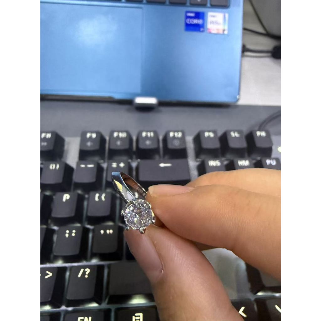 2025 MỚI TIFF * NY SIX CLAWS DIAMONDS Nhẫn Cưới