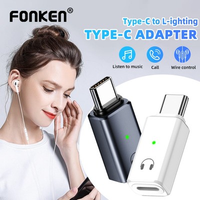 Fonken USB C Tai Nghe Bộ Chuyển Đổi Âm Thanh Nam Type-C Sang Nữ IOS Chuyển Đổi Cho Phone15 Pro Max