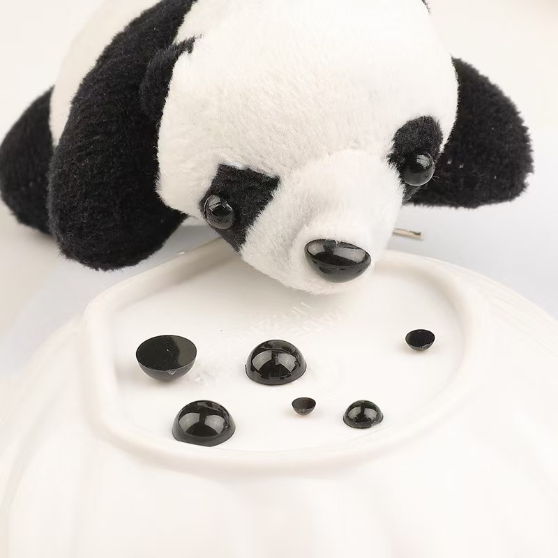 St. kunkka Set 2-14mm 50-500 mắt thú nhồi bông bằng acrylic màu đen tiện lợi