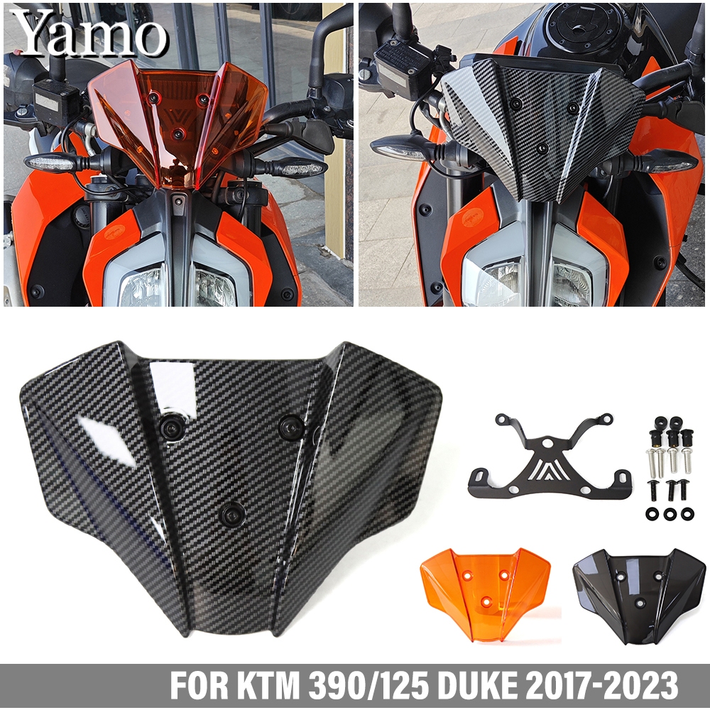 Dành Cho KTM DUKE390 DUKE125 2017-2023 Kính Chắn Gió DUKE 390 DUKE 125 fairing Kính Chắn Gió Phía Tr