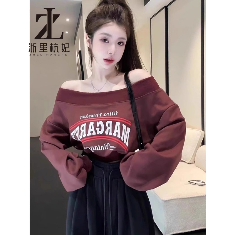 ZHELIHANGFEI Áo hoodie dài tay cổ điển một cổ điển kiểu Mỹ Áo hoodie dài tay đa năng