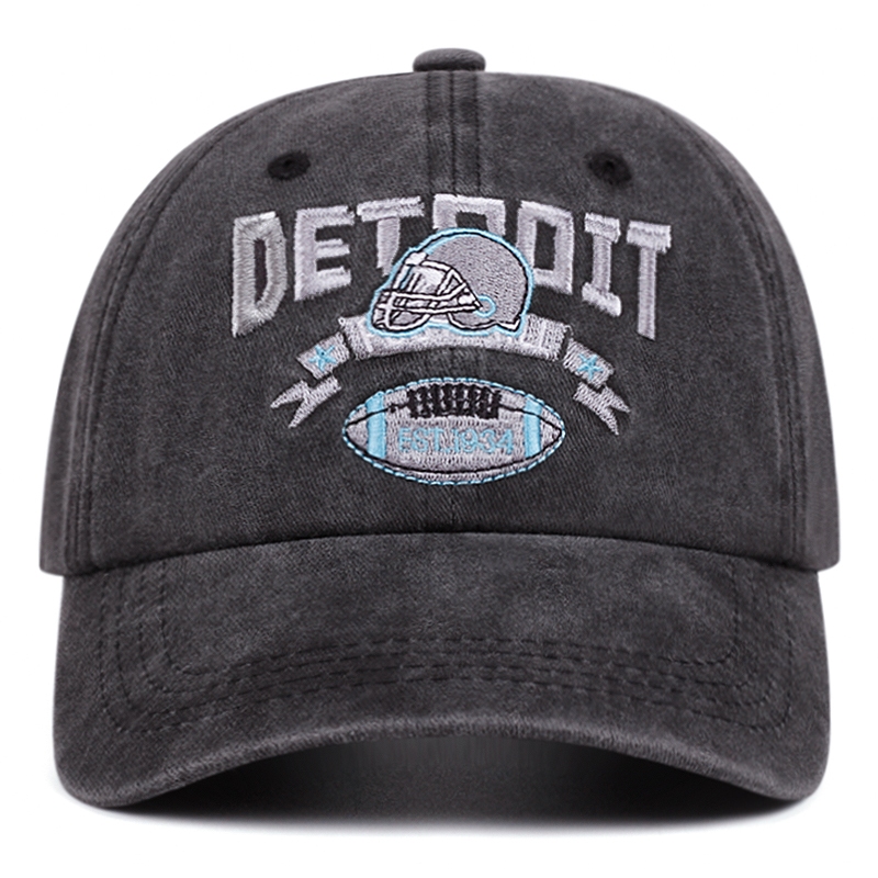 Mũ bóng chày Detroit Lions Cowboys retro rửa bố mũ nữ mũ nam