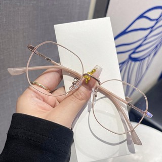 Gọng kính cận cận có đo giả cận loạn nữ nam Viendo lục giác mắt kính chống ánh sáng xanh tia uv kim loại kính mát đổi màu khi ra nắng -0.5/-1.0/-1.5/-2.0/-2.5/-3.0/-3.5/-4.0/-4.5/-5.0/-5.5/-6.0