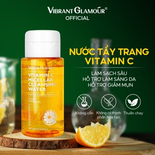Nước tẩy trang Vitamin C Purifying & Repairing VIBRANT GLAMOUR 5 In 1, Tẩy trang nhẹ nhàng + Làm sạch sâu + Làm dịu vết đỏ + Dưỡng ẩm + Kiểm soát sáng da 200ml