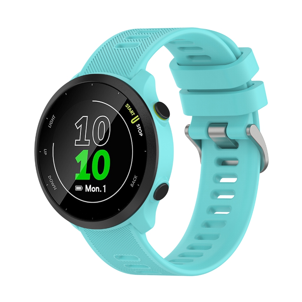 Dây đeo tương thích với Garmin Forerunner 55, 20mm Silicone mềm thay thế dây đeo đồng hồ đeo tay cho